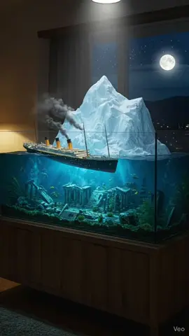 Titanic Terrarium🚢 #タイタニック #aiart  #テラリウム #ASMR #アクアリウム