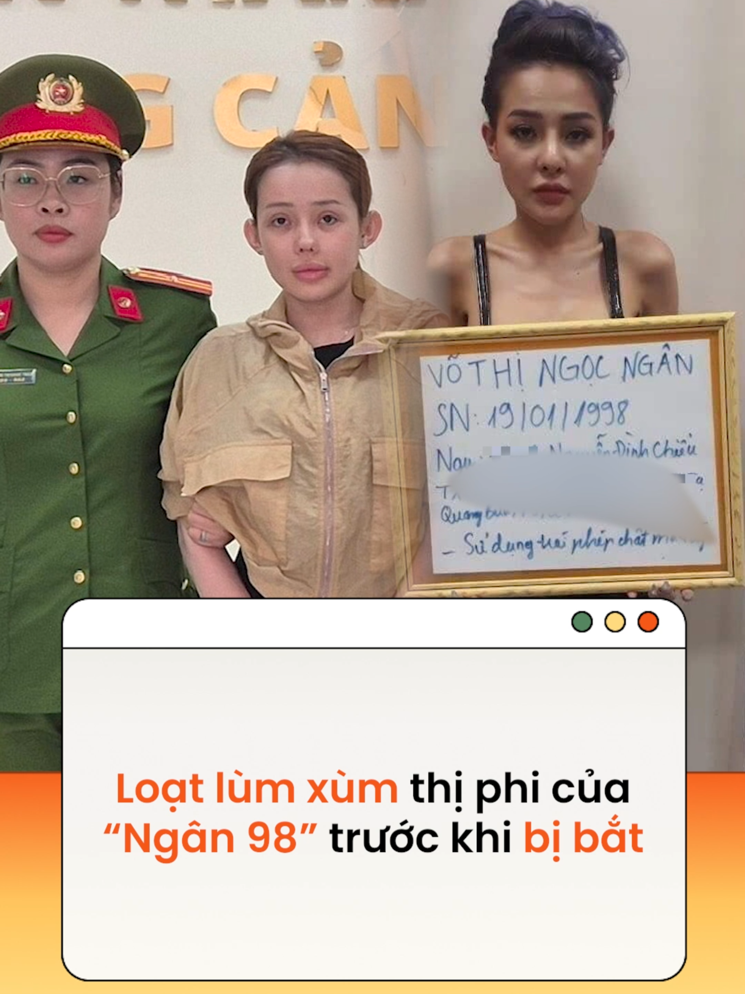 Trước khi bị bắt vì tội sản xuất, buôn bán hàng giả, Ngân 98 từng gây chú ý với hàng loạt ồn ào đời tư #ngan98 #news #amm  Theo Đời sống pháp luật