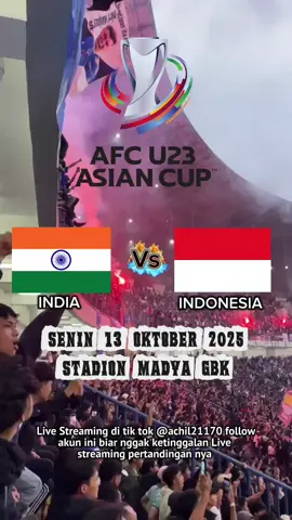 hari Senin. Jadwal kedua Indonesia U23 vs India u23🔥 #timnasindonesia  #timnasu23 #ultrasgaruda #pecintatimnasindonesia #fyp 