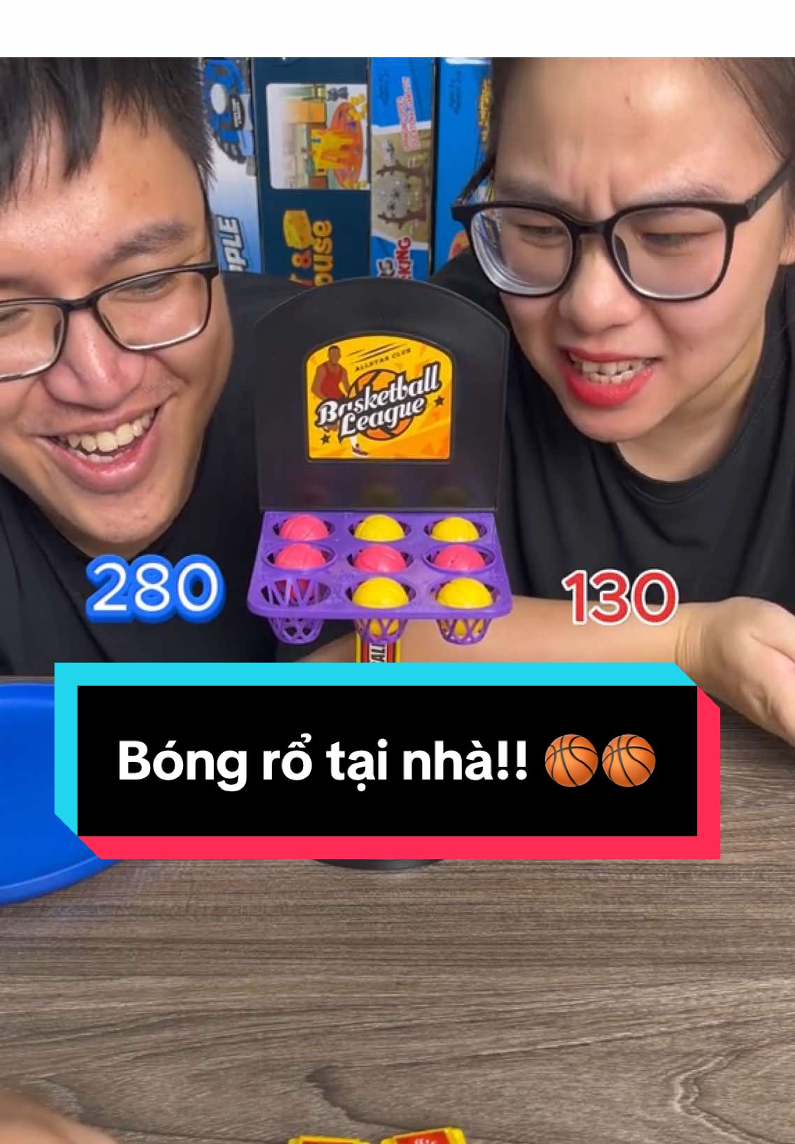 Cuộc thi bóng rổ tại nhà!! #giaitrinhangheo #boardgames