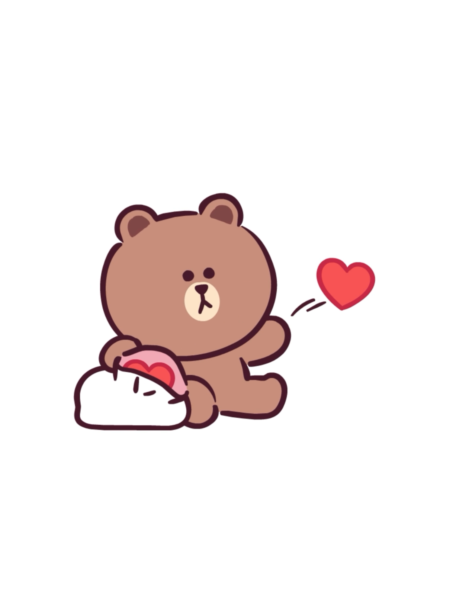 🐰 あなたの愛がもっと欲しい❤️  🐰 I’m still craving your love ❤️  🐰 아무리 먹어도, 네 사랑이 고파❤️  🐰 我依然渴望你的爱 ❤️ #linefriends #Love