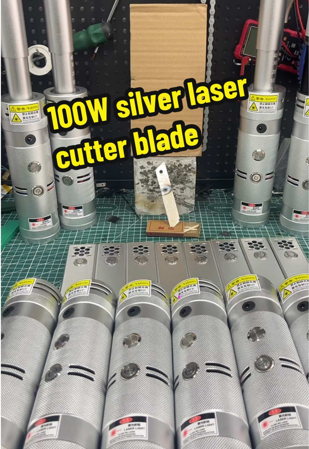 100-watt silver laser ignition cutter blade#TikTok #laser #light #laserigniter #DIY 