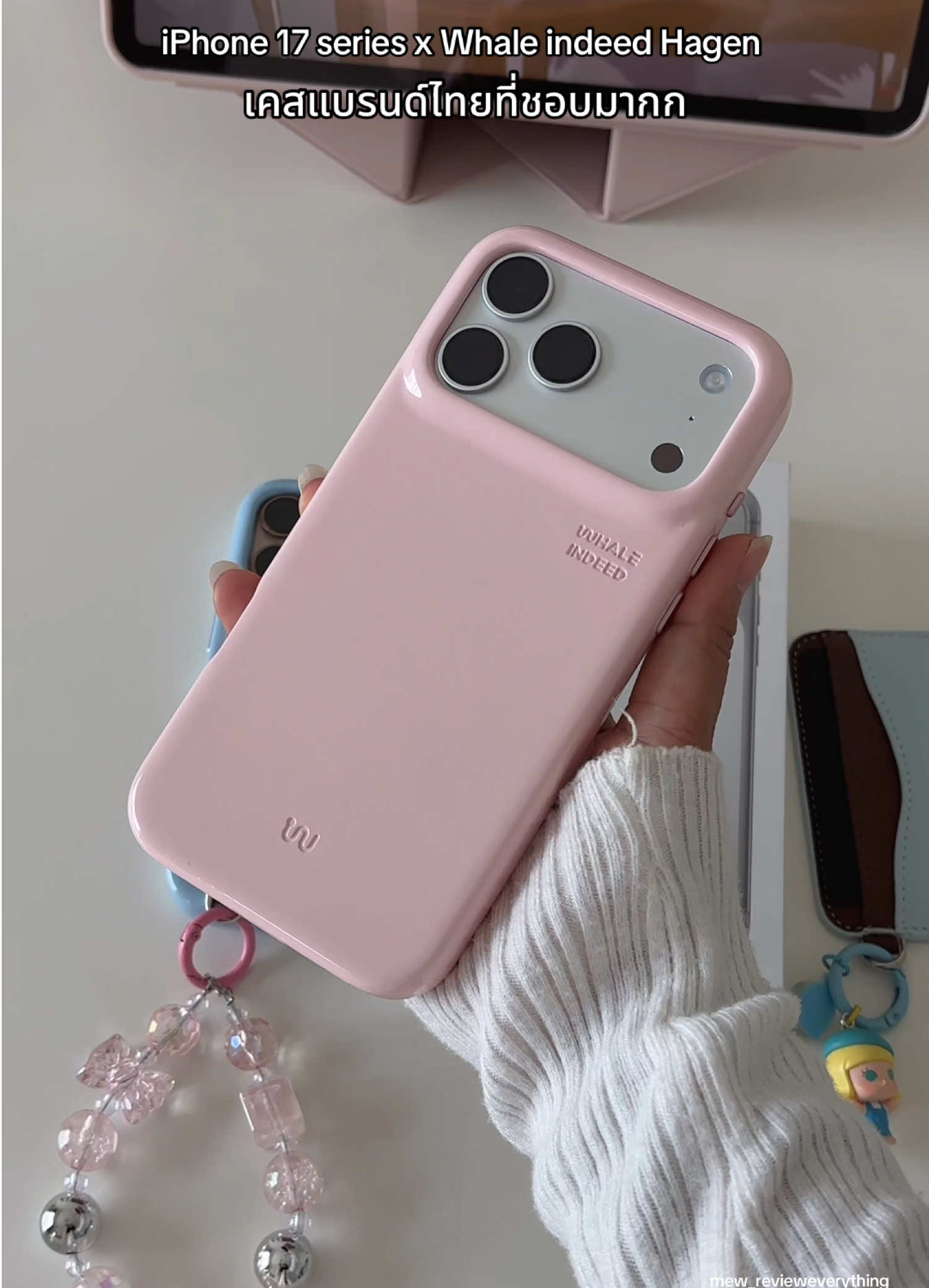 สีชมพูคืองานจริงน่ารักมากกก พิกัด @Whale Indeed #มิวรีวิวทุกสิ่งอย่าง #whaleindeed #เคสwhaleindeed #hagencase #casemagsafe 