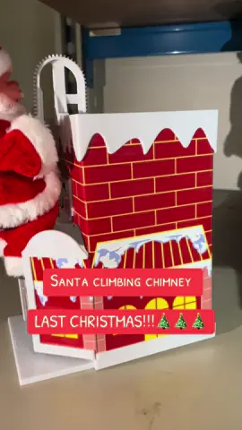 Santa climbing chimney coming soon #santa #xmas #toys #novelty #viral 