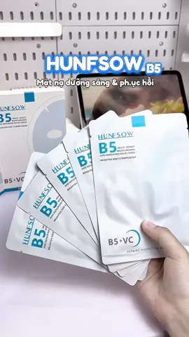 Mặt nạ dưỡng sáng và phục hồi đắp mê lắm nha 💕 #hunfsow #matnateonhoB5 #matnagiay #matnacapam #matnab5hunfsow 