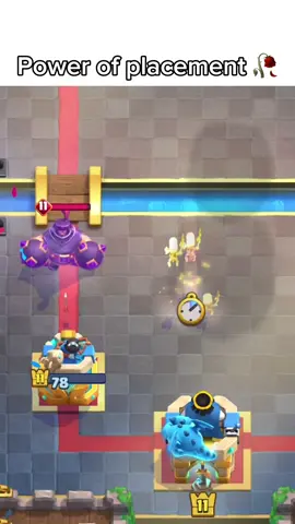 Power of placement 🥀 #clashroyale #fyp #clashroyalememes #thatswhyweclash #megaknight 