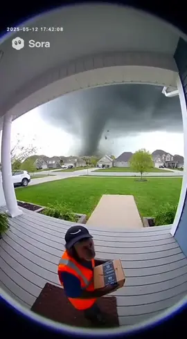 Monkey Just Wanted to Deliver a Package 😭 #ai #sora2 #monkey #tornado  #fyp 