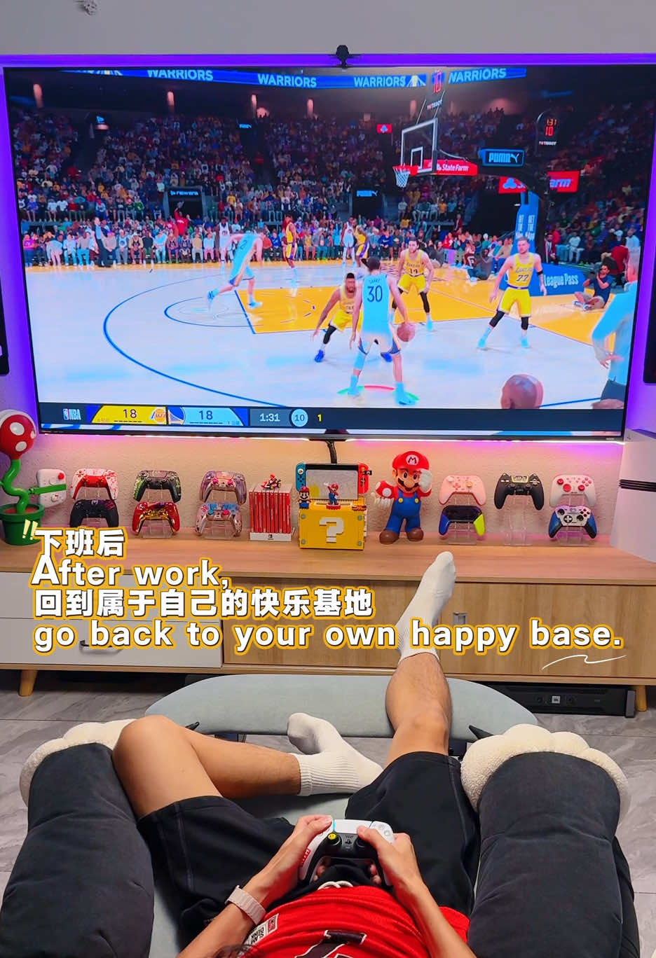 After work, I returned to my own 15-square-meter happy base, and my fatigue was gone.#ps5 #seatm #switch 