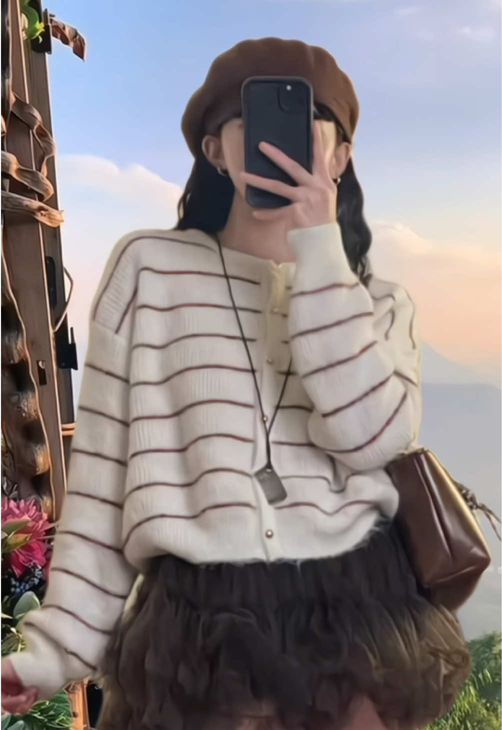 Áo Khoác Cardigan Kẻ Ngang Nhỏ len gân #xuhuong2025 #moingaymotoutfit #xuhuongtiktokk #setdoxinh #áothun 