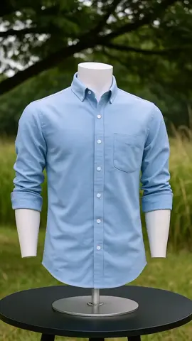 Kemeja pria bahan premium yang ringan dan sejuk. Desain slim-fit modern dengan warna biru muda menawan. Cocok untuk kamu yang ingin tampil rapi tapi tetap santai. #ayandastore #artificelintelligence  #kemejapremium #kemejapriaelegan #bajukerjapria