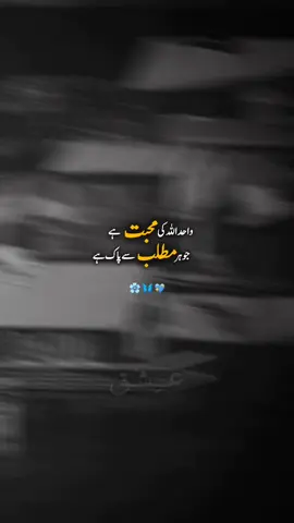 واحد اللہ کی محبت ہے جو ہر مطلب سے پاک ہے #unfreezemyacount #foryoupageofficiall #foryoupage #fyp #عِش٘ق 