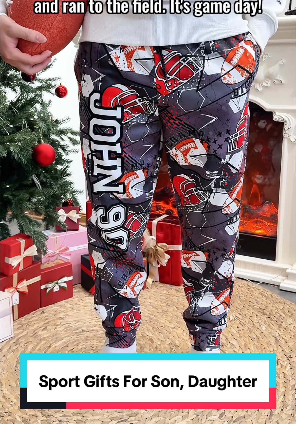 Let your sports-loving kid feel cherished and acknowledged with these personalized sweatpants. Perfect for any occasion! 🏈🏟️ #macorner #sweatpants #sportlovers #kidsgifts #personalizedgifts