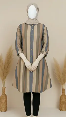 Tunik yang nyaman dipakai seharian  Modelnya longgar, adem, dan tetap terlihat rapi meski tanpa banyak usaha! Cocok buat kerja, jalan santai, atau ngantor  #TunikWanita #OOTDKece #StyleHijab #AtasanMuslimah #FashionKekinian