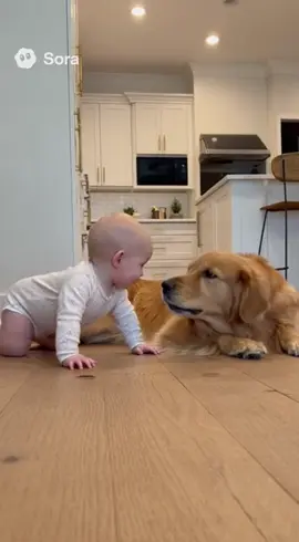The dog protected the baby. Thank you 😭 #dog #baby #ai 