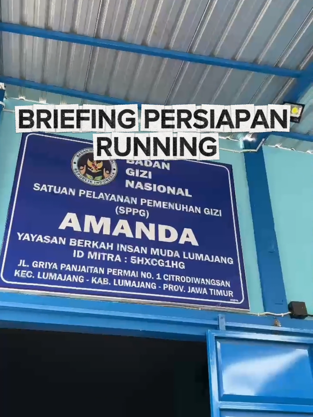 Briefing persiapan running🔥 #sppg #sppglumajang #mbg #mbglumajang #sppgamandalumajang 