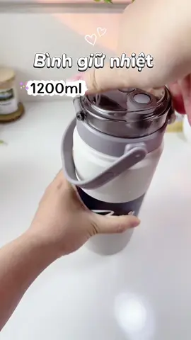 Bình giữ nhiệt 1.2L có quai xách tiện nè  #binhgiunhiet #binhgiunhiet1200ml  #binhgiunhietthongminh  #ngocthanhngo #binhgiunhietcute 
