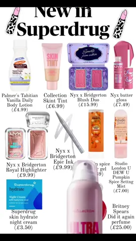 New in @Superdrug 💋💄#superdrug #drugstore #makeup #skincare #fyp 