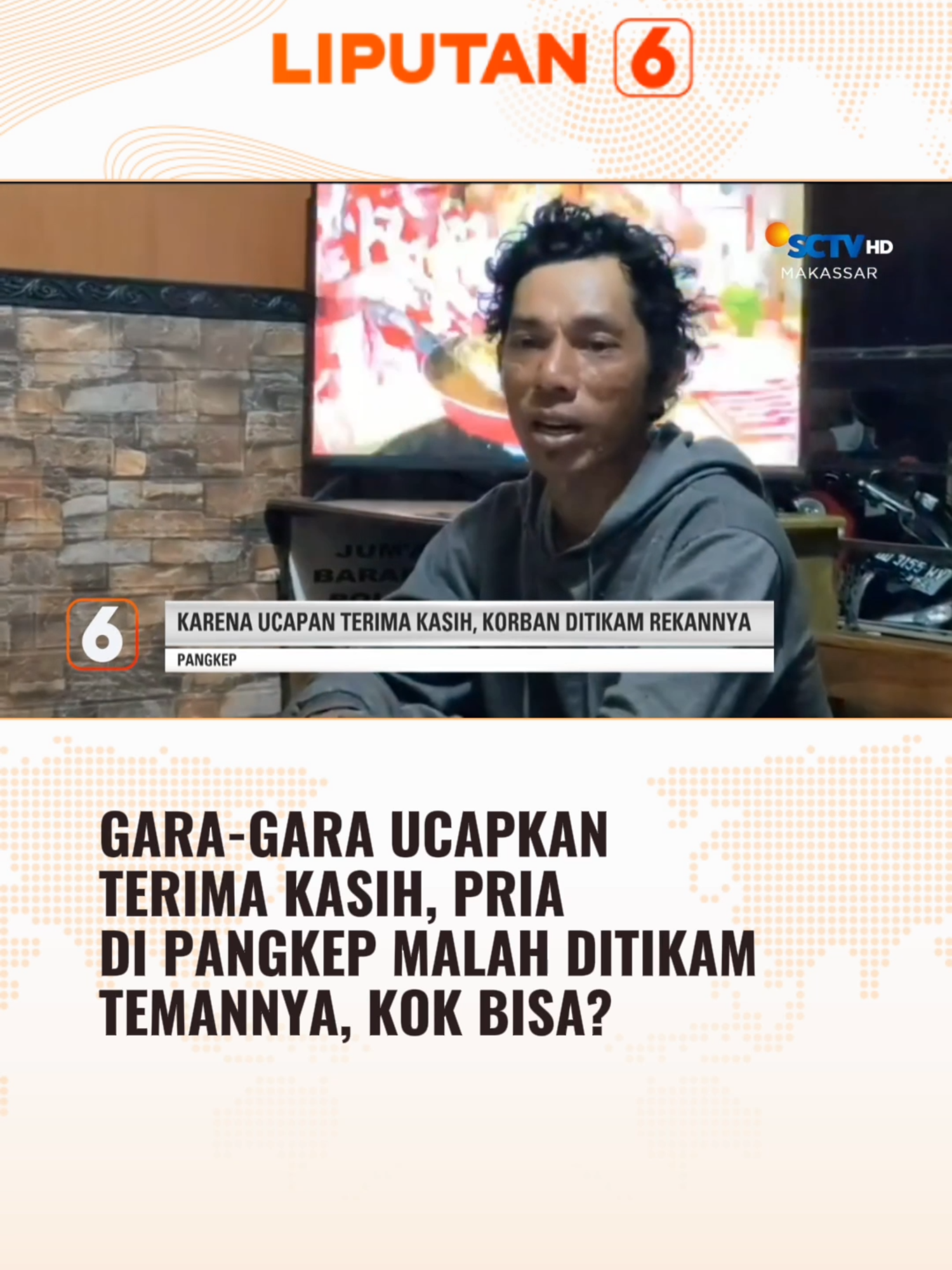 Diucapin terima kasih, kok malah marah 😩 #newssctv #liputan6sctv #liputan6 #pangkep #pangkepsulsel #fypage #trending #berita #beritatiktok #beritaviral #foryourinformation #fyp #longervideos