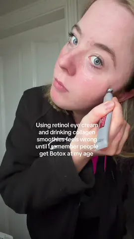 Before the unc comments start, I’m twenty ONE years old 🖤 #botox #retinol #twenties #preventativebotox #skincare @L'Oréal Paris UK L'Oréal Paris Revitalift Filler Eye Cream shown In video