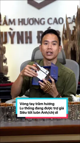 Vòng tay lu thống 12Li đang được trợ giá siêu hơi luôn Anh/chị mình ơi#tram #nhangtramhuong #tramhuongtunhien #vongtay 