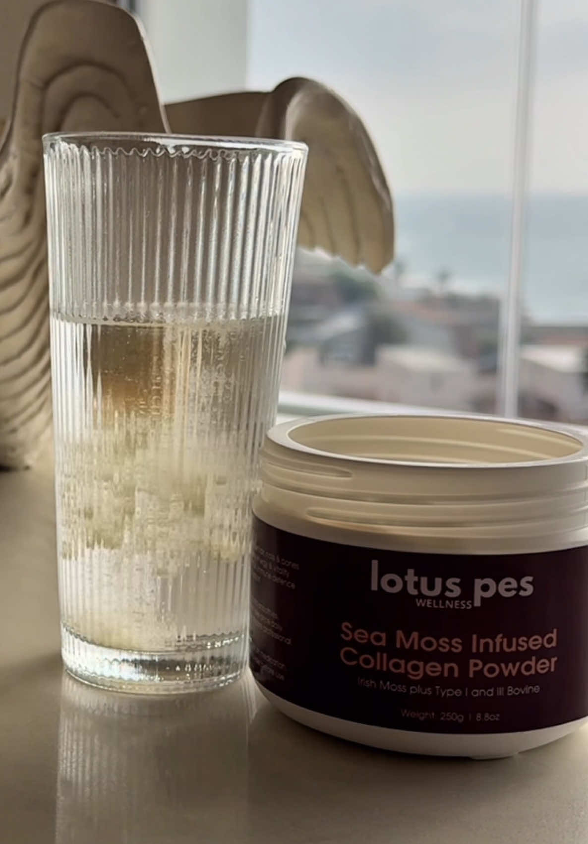 Collagen Power Meets Mineral Rich Sea Moss.  Glow starts from within!✨ Our Lotus Pēs Sea Moss Infused Collagen Powder blends 10 000 mg of premium Type I & III bovine collagen peptides with wildcrafted Irish sea moss powder — the ultimate duo for radiant skin, strong hair, healthy joints and total vitality. 💫 Why Collagen + Sea Moss? 	•	Clear, glowing skin – boosts elasticity, hydration and collagen renewal 	•	Stronger hair & nails – supports growth and shine 	•	Joint & bone support – promotes strength and flexibility 	•	Gut & thyroid balance – sea moss restores minerals for inner harmony 	•	Immune & hormone support – nourishes your body on a cellular level No sugar, no fillers, no nonsense — just pure beauty and wellness from the inside out. Trusted since 2020 💛 Lotus Pēs — The Glow Begins Within. #lotuspes #seamoss #collagen #seamosscollagen #guthealth 