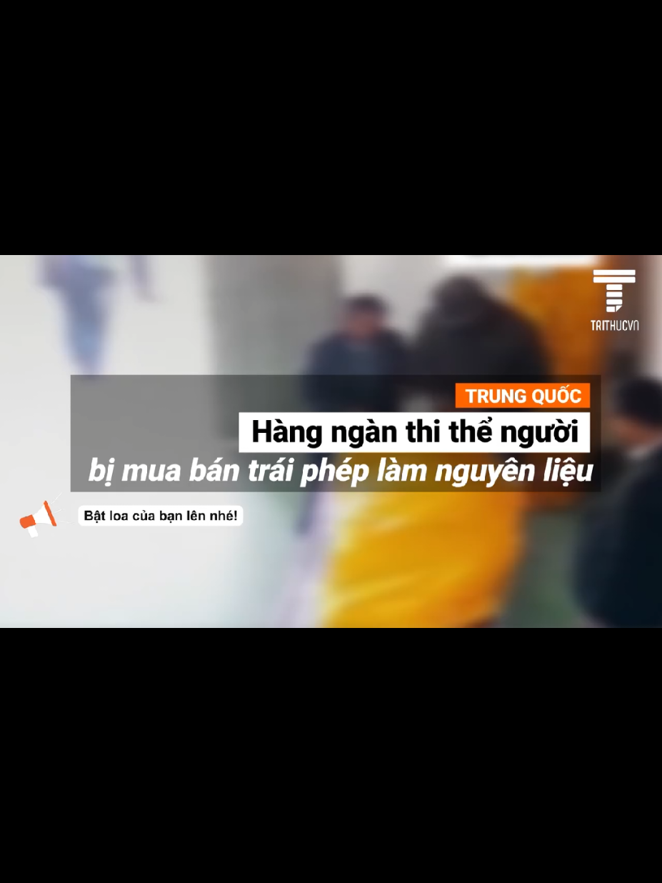 TQ: Phanh phui hệ thống mua bán trái phép hàng ngàn thi thể người làm nguyên liệu | Trí Thức VN Ngày 8/8, tài liệu về một vụ án mua bán trái phép hàng ngàn thi thể người tại Trung Quốc được công khai đã gây chấn động. Xác người được cắt thô rồi bán đi làm vật liệu cấy ghép y khoa. Sự việc liên quan đến 75 nghi phạm, bao gồm một hệ thống khép kín gồm bệnh viện, nhà xác, lò hỏa táng và công ty dược phẩm. Một bình luận cho rằng: hành vi trộm cắp, bán thi thể người là sự tiếp nối của hành vi trộm cướp nội tạng. Chính vì nạn trộm cướp và buôn bán nội tạng tràn lan mà các ngành liên quan đã được thúc đẩy.  Với yêu cầu “các thi thể trong độ tuổi từ 20 đến 60 không có bệnh tật”. Nếu theo nhu cầu này mà lựa chọn cẩn thận từ những người chết ở lò hỏa táng, thì khả năng tìm được một thi thể phù hợp là không cao. Thế nhưng số thành phẩm xương người thu giữ được lại vô cùng lớn. Cảnh sát đã thu giữ hơn 18 tấn nguyên liệu bán thành phẩm xương người và 34.077 thành phẩm của công ty. Tổ chức Thế giới Điều tra Cuộc đàn áp Pháp Luân Công (WOIPFG) cũng cung cấp danh sách truy cứu trách nhiệm của 656 nhân viên y tế từ 87 bệnh viện ở tỉnh Sơn Đông. Bệnh viện trực thuộc Đại học Thanh Đảo, một trong những bệnh viện liên quan đến vụ án cũng nằm trong danh sách này. #mocuopnoitang #trungquoc #dcstq #china #buonnguoi 