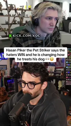 Hasan Piker the Pet Striker says the haters WIN and he is changing how he treats his dog 👀😳 #hasan #xqc #dog #collar #viral 