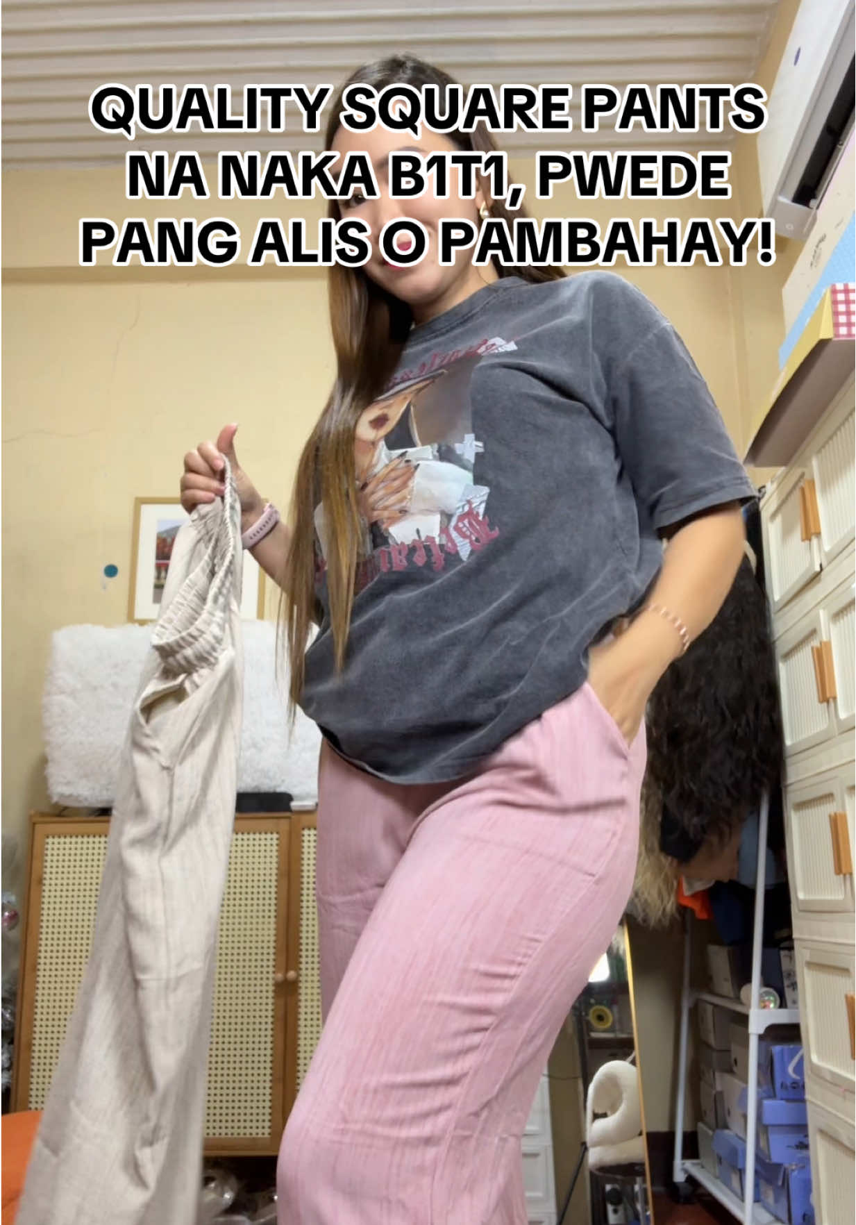 Ang ganda at ang mura ng square pants na to! #mommywendievlogs #squarepants #widelegpants 