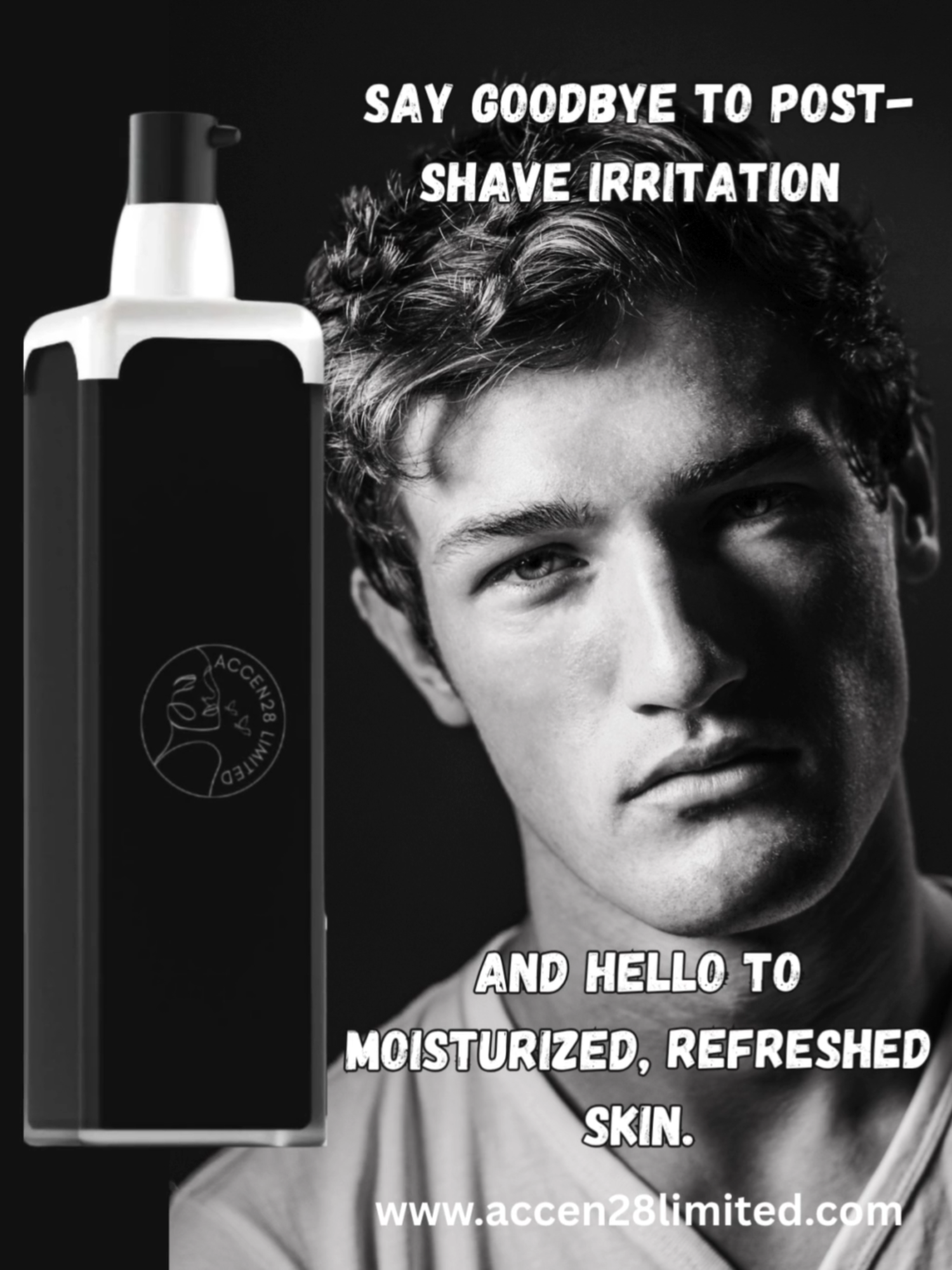 After Shave Moisturiser - Say Goodbye to post shave irritation ACCEN28 - Natural Skincare #mensskincare #naturalskincare #naturalproducts #fyp