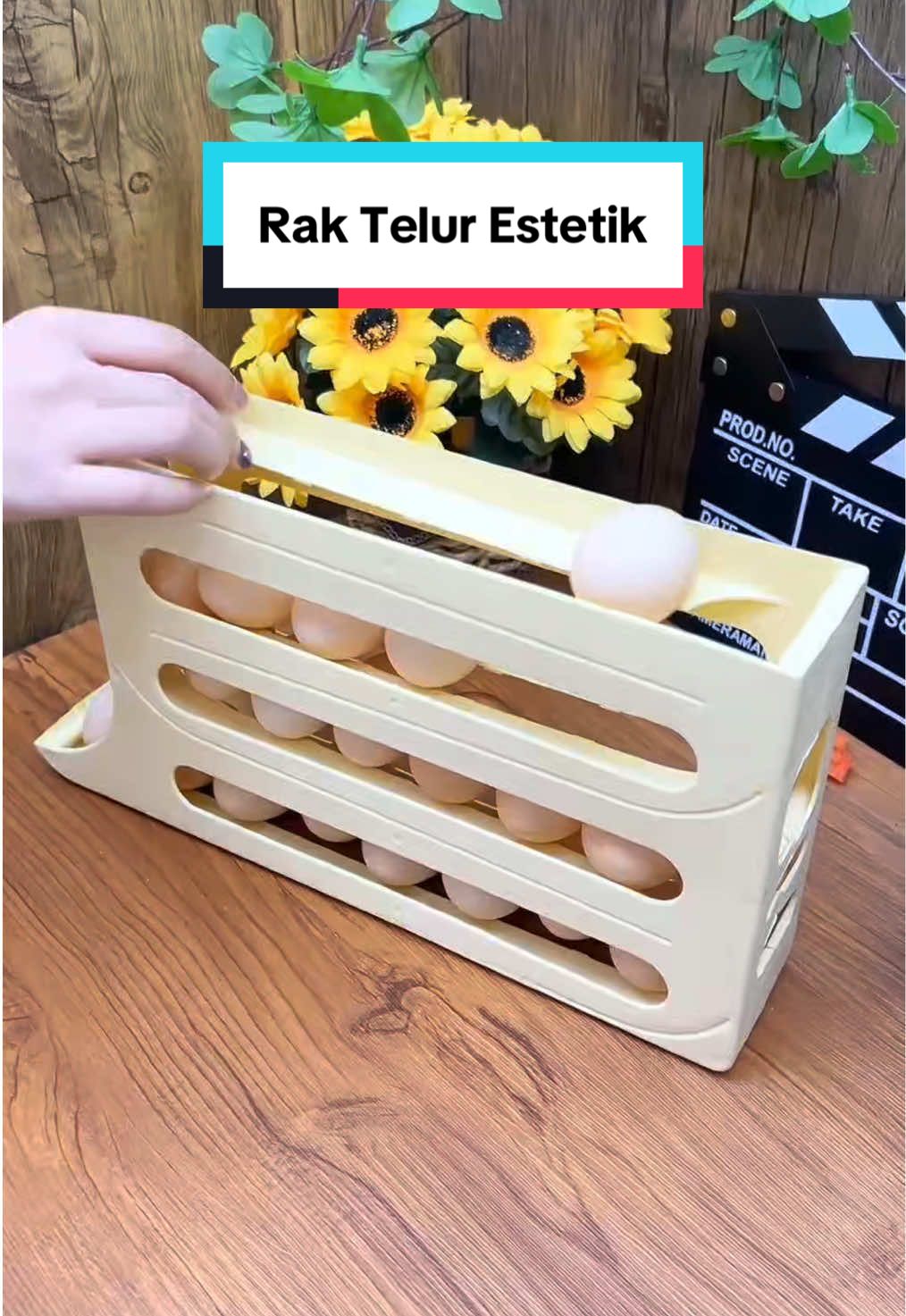 🥚 Telur aman, dapur pun rapi! Gunakan Rak Telur 4 Tingkat dari Olala yup❤️ #raktelursusun #raktelur4susun #raktelurestetik #kitchenware 