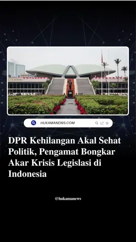DPR dinilai tengah mengalami krisis akal sehat politik. Alih-alih memperjuangkan kepentingan rakyat, parlemen justru sibuk mengejar pencitraan dan popularitas. Pengamat hukum dan politik, Dr. Pieter C Zulkifli, SH., MH., menyebut banyak legislator tak memahami tugas konstitusionalnya. Proses pembuatan undang-undang pun kerap tergesa tanpa riset dan partisipasi publik yang memadai. Ironisnya, 13% produk legislasi terbukti bertentangan dengan UUD 1945. Dari 263 RUU, hanya 10% yang disahkan, banyak di antaranya bermasalah secara substansi. Bagaimana menurut kamu, apakah DPR masih bisa dipercaya menjaga akal sehat demokrasi kita? Baca selengkapnya di https://www.hukamanews.com/analisis/46016067362/dpr-dan-mutu-rendah-legislasi #DPR #Legislasi #pieterczulkifli  #ReformasiHukum #hukamanews 