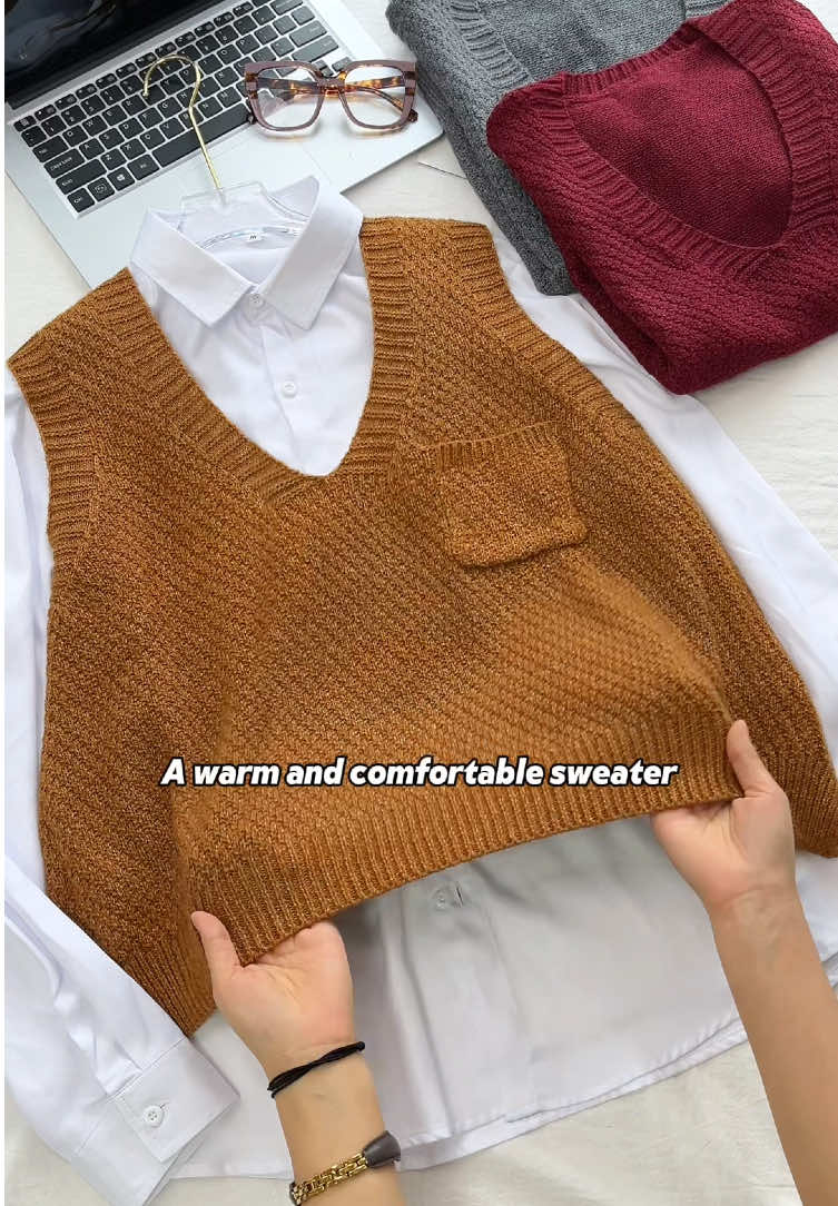 #tiktokaffiliate #tiktokshop #tiktokcreator #vest#fashion#style#clothes#tiktokshop #fyp #fypシ #OOTD #foryou #aumento #fashiontiktok #sweaterweather #sweater 