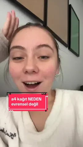 a4 ve kağıt boyları hakkında ✍🏻