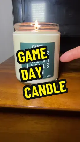 Bring game day vibes home with the Smells Like a Football Win Candle. This eco-friendly soy wax candle burns up to 100 hours, making it the perfect gift or decor for football fans. #footballcandle #gameready #candlegiftideas #philadelphiaeagles  #tiktokshopcreatorpicks