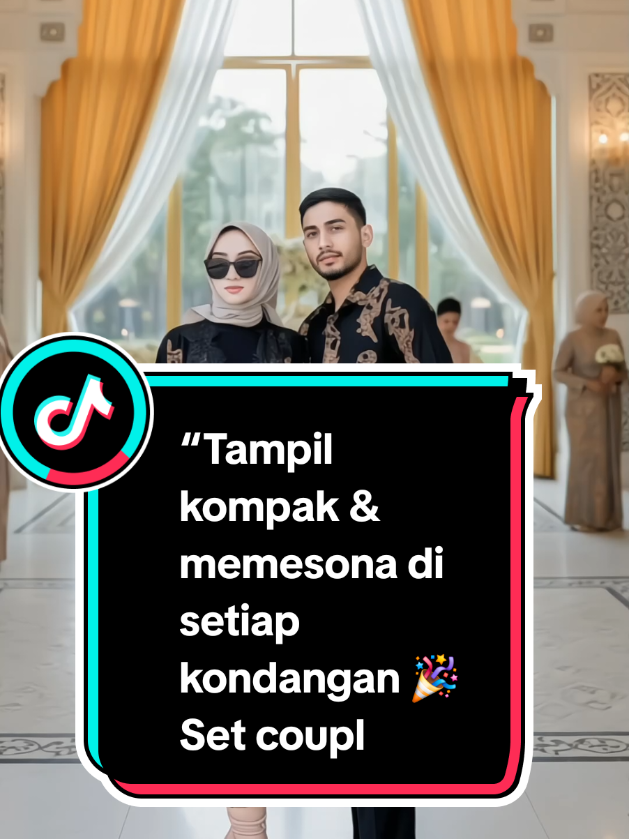 “Tampil kompak & memesona di setiap kondangan 🎉 Set couple Batik Wayang Ruby ini gabungan elegan + tradisional — cocok buat kamu & pasangan yang mau tampil beda! 😍 Garansi bikin semua orang melirik! #couplekondangan #bajucouple #fashionindo #ootdkondangan