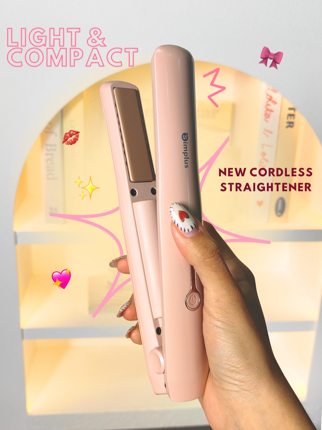 Travel Friendly Cordless Straightener! New product from Simplus Pink 😉🩷 #simpluspinkph #hairstyle #hairtok #haircareroutine #hairstraightener #affordable #hairstyletutorial #hairstyles #fyp #hairtutorial #curler #cordlessstraightener