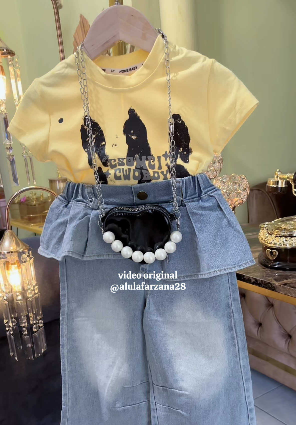Rekomendasi setelan jeans premium anak perempuan korean style #fyp #setelankorea #OOTD #viraltiktok #setelananak 