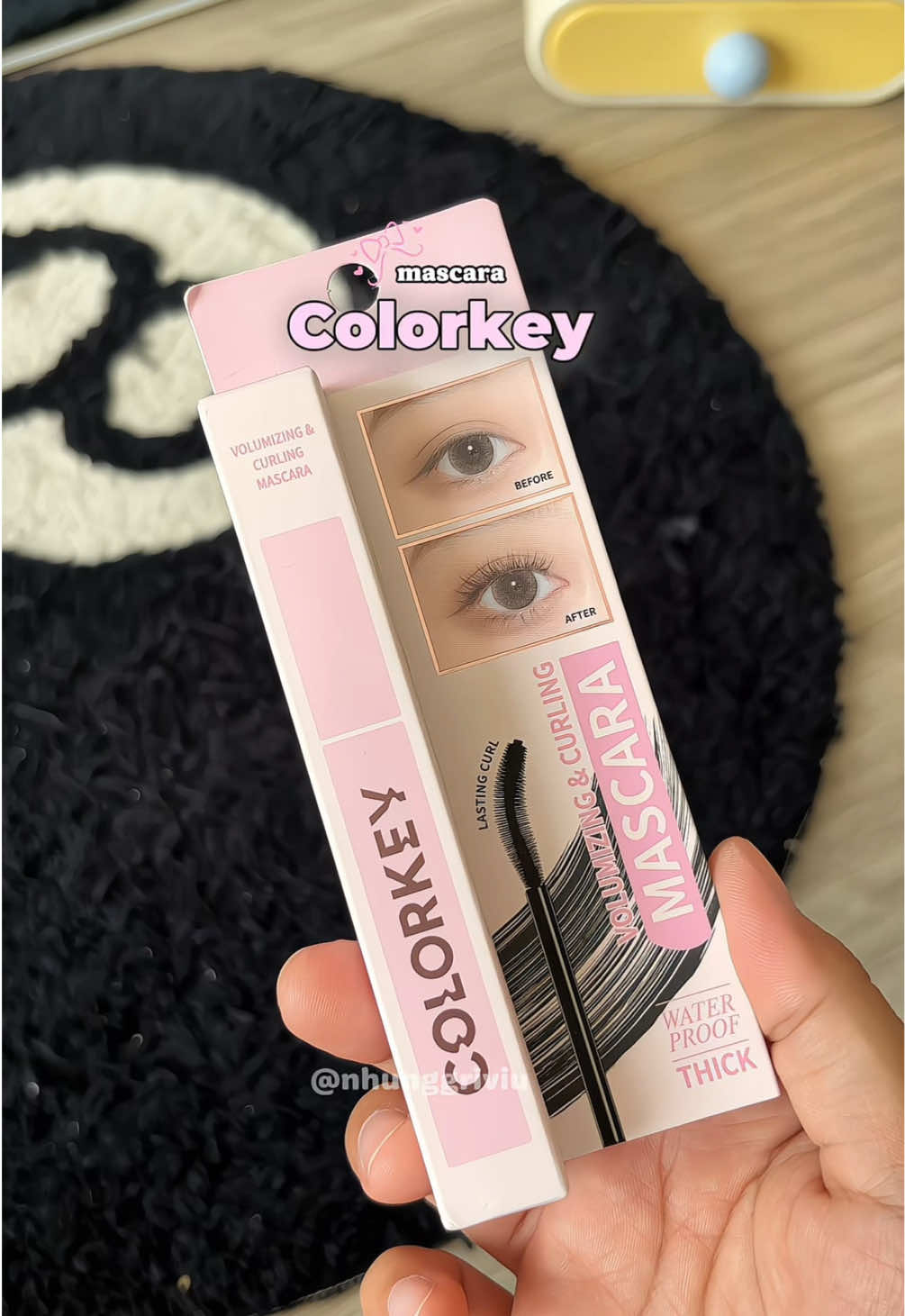 mascara Colorkey mi tơi tự nhiên xịn lắm luôn mấy bà ơi 💯😻✨ #colorkey #mascaracolorkey #volumizingcurlingmascara #xuhuong #fyp 
