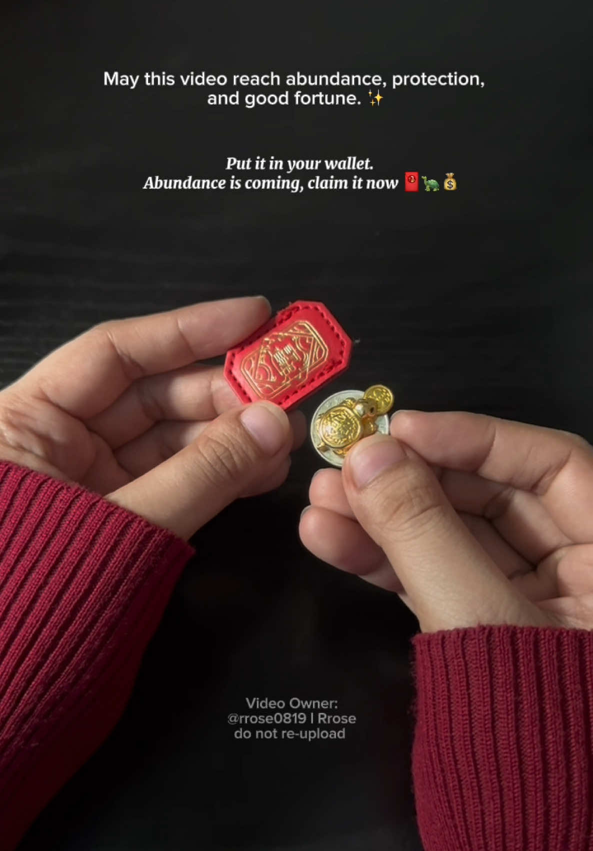 Habang nilalagay ko ‘tong lucky turtle sa wallet ko,I’m manifesting abundance, protection, at good energy. ✨ Sabi nila, this charm attracts wealth and stability kaya kung ready ka na rin tumanggap ng blessings, let this video be your sign. 💫 Claim it: abundance is coming your way! 🧧🐢💰 #ziyang #luckycharm #moneybitingturtle #fengshui #manifestingabundance 