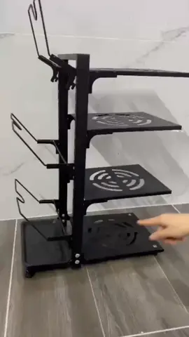 Kệ úp xoong chảo để gầm bếp#giadungtienich #kedanang4tang #miengchaxoongnoi 