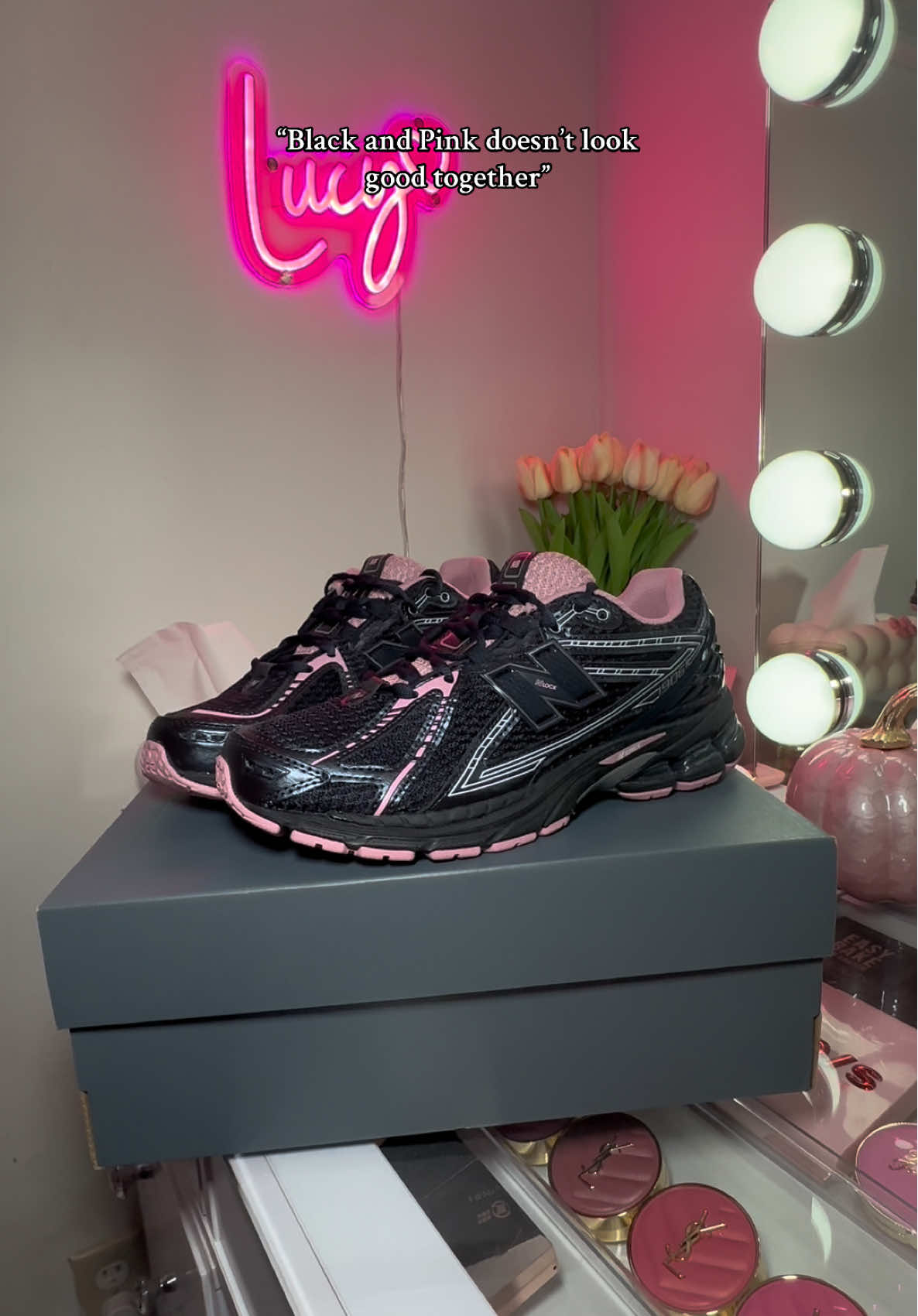 @New Balance 1906 Eclipse with pink taffy 🖤🩷 ##pink##beautyroom##newbalance##contenido##fyp