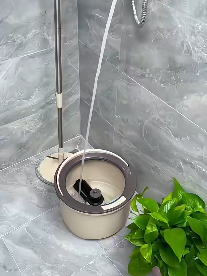 Bộ cây lau nhà thông minh tự vắt tinh tế, lau sạch mọi ngóc ngách-!