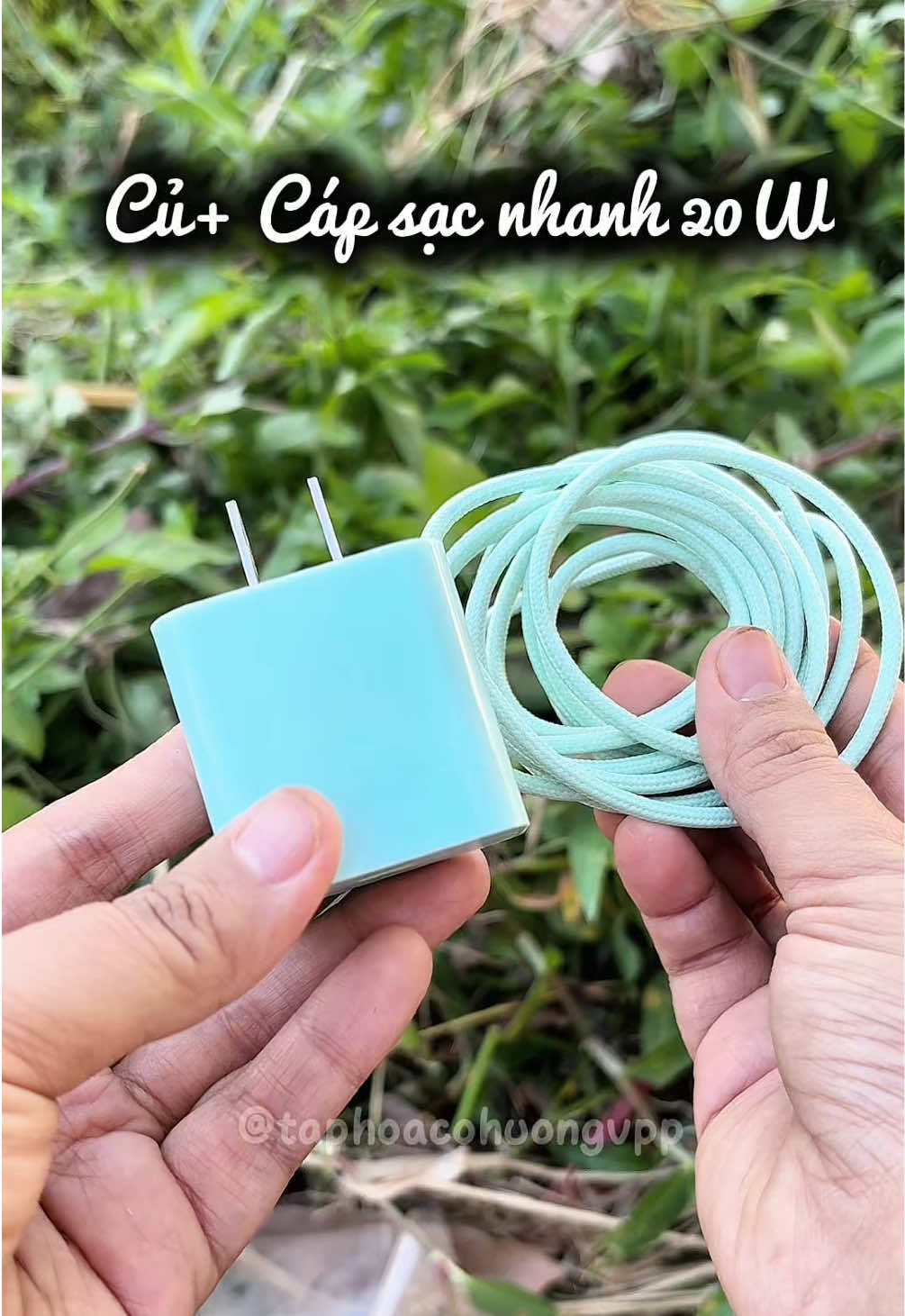Củ sạc và cáp sạc nhanh 20W tự động ngắt thông minh #taphoacohuongvpp #cusacnhanh #capsacnhanh #capsaciphone #cusacnhanh20w 