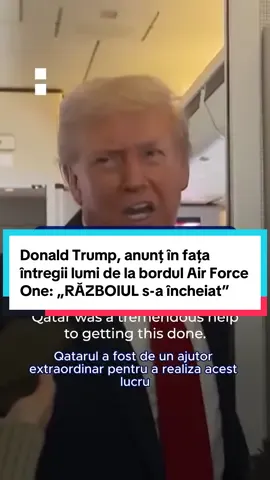 Donald Trump, anunț în fața întregii lumi de la bordul Air Force One: „RĂZBOIUL s-a încheiat”. Președintele SUA, întâmpinat de Netanyahu, la Tel Aviv #sua #razboi #news #stirilezilei #gandul