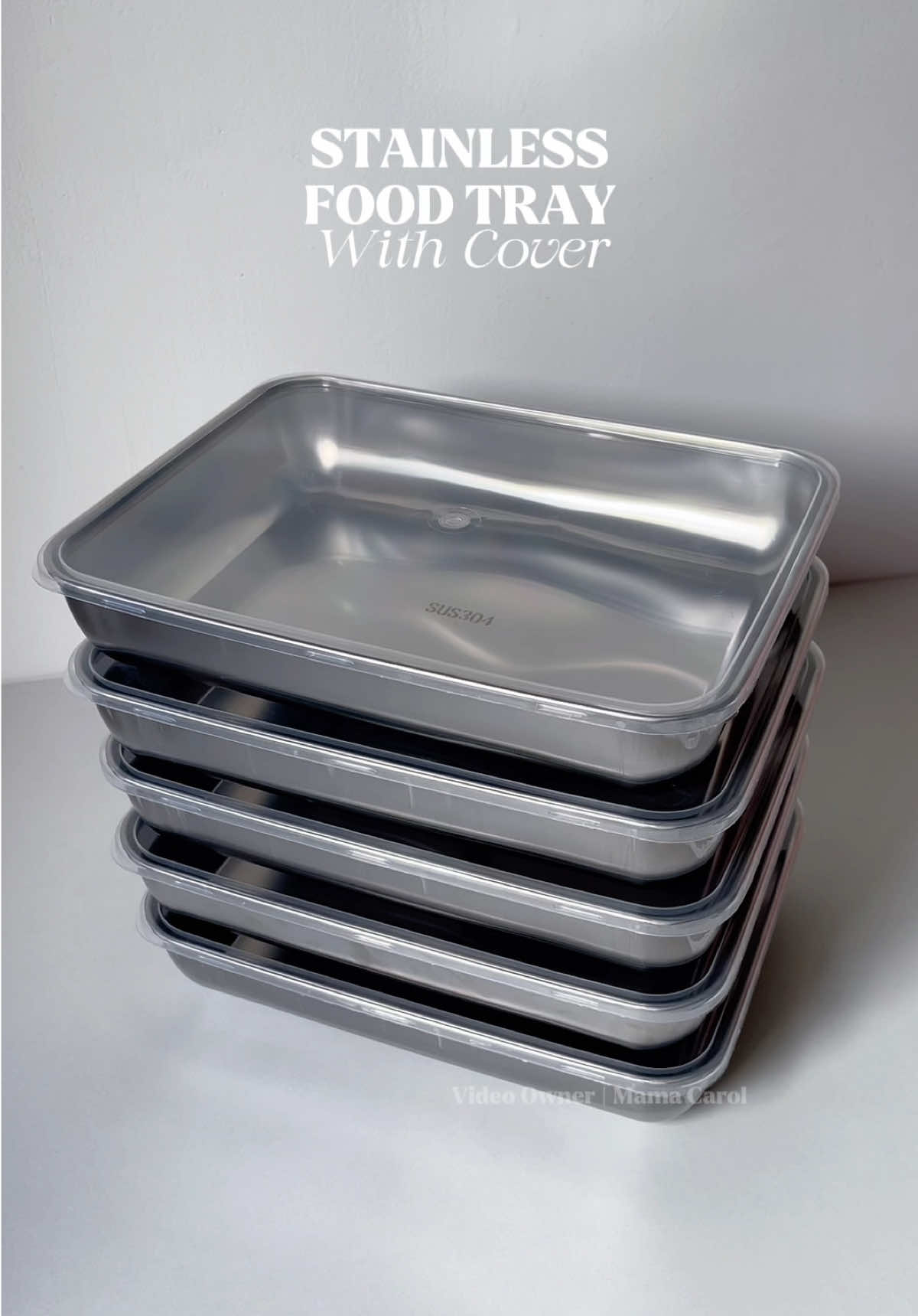 This Multi-Purpose Stainless Steel Food Tray with Cover is perfect for home, picnics, or parties — durable, easy to clean, and super elegant! 😍 A must-have for every kitchen!💯✨ #Kitchenfinds #foodtray #stainlessfoodcontainer #kitchenmusthaves #homeessentials 