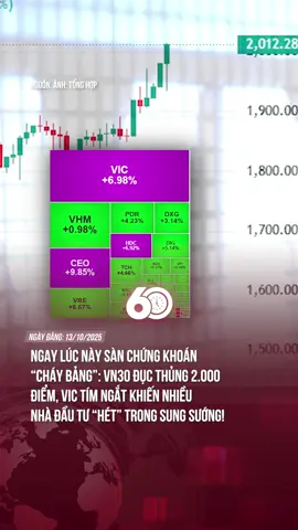 NGAY LÚC NÀY SÀN CHỨNG KHOÁN “CHÁY BẢNG”: VN30 ĐỤC THỦNG 2.000 ĐIỂM, VIC TÍM NGẮT KHIẾN NHIỀU NHÀ ĐẦU TƯ “HÉT” TRONG SUNG SƯỚNG! #tiktoknews #theanh28 #60giay
