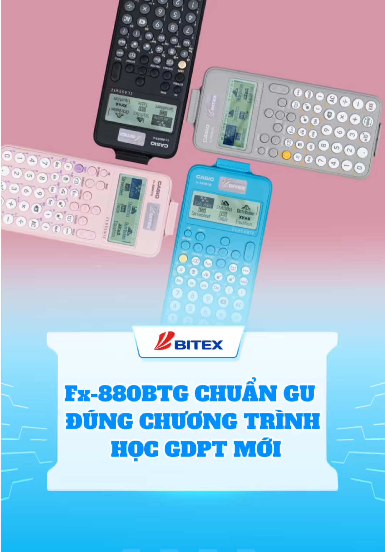 Fx-880BTG CHUẨN GU ĐÚNG CHƯƠNG TRÌNH HỌC GDPT MỚI.  #maytinhcasio #Bitex #fx880btg #baohanhcasio 