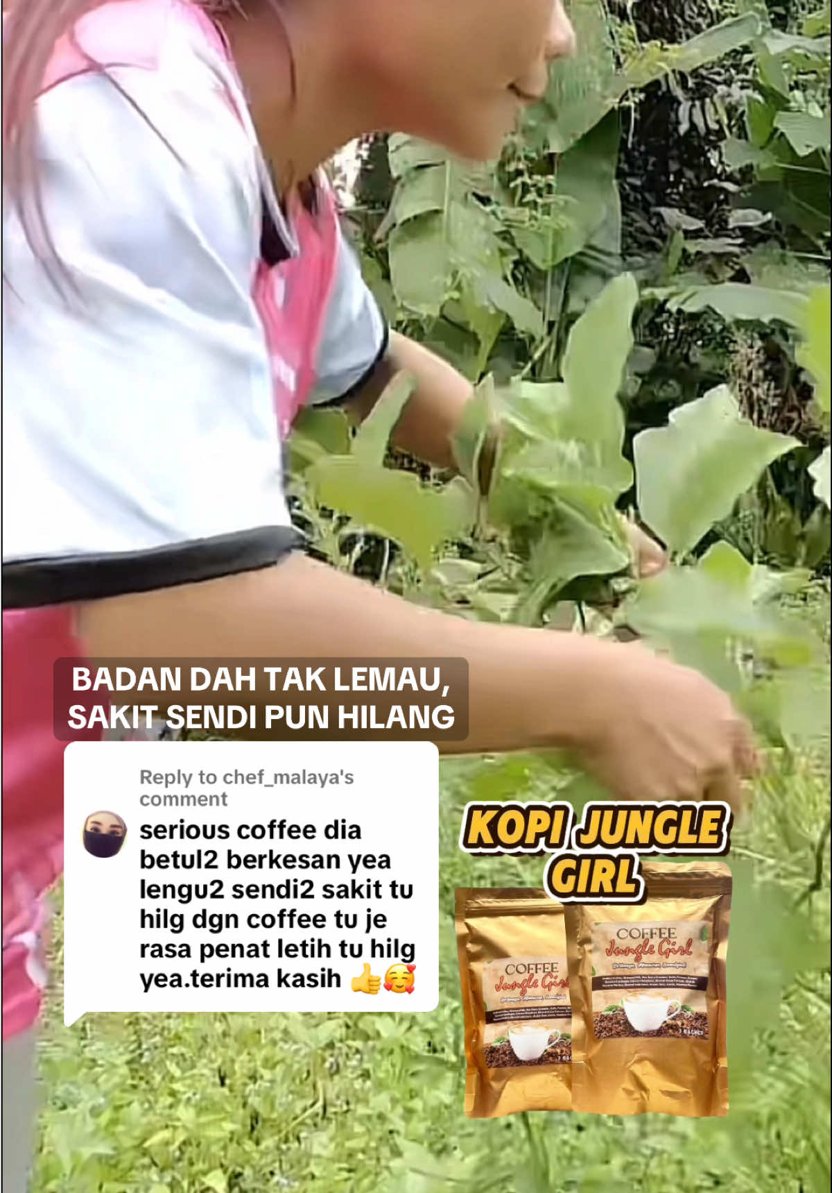 Replying to @chef_malaya sebab tu coffee selalu sold out! 😍 #junglegirlbeauty #coffeejunglegirl 
