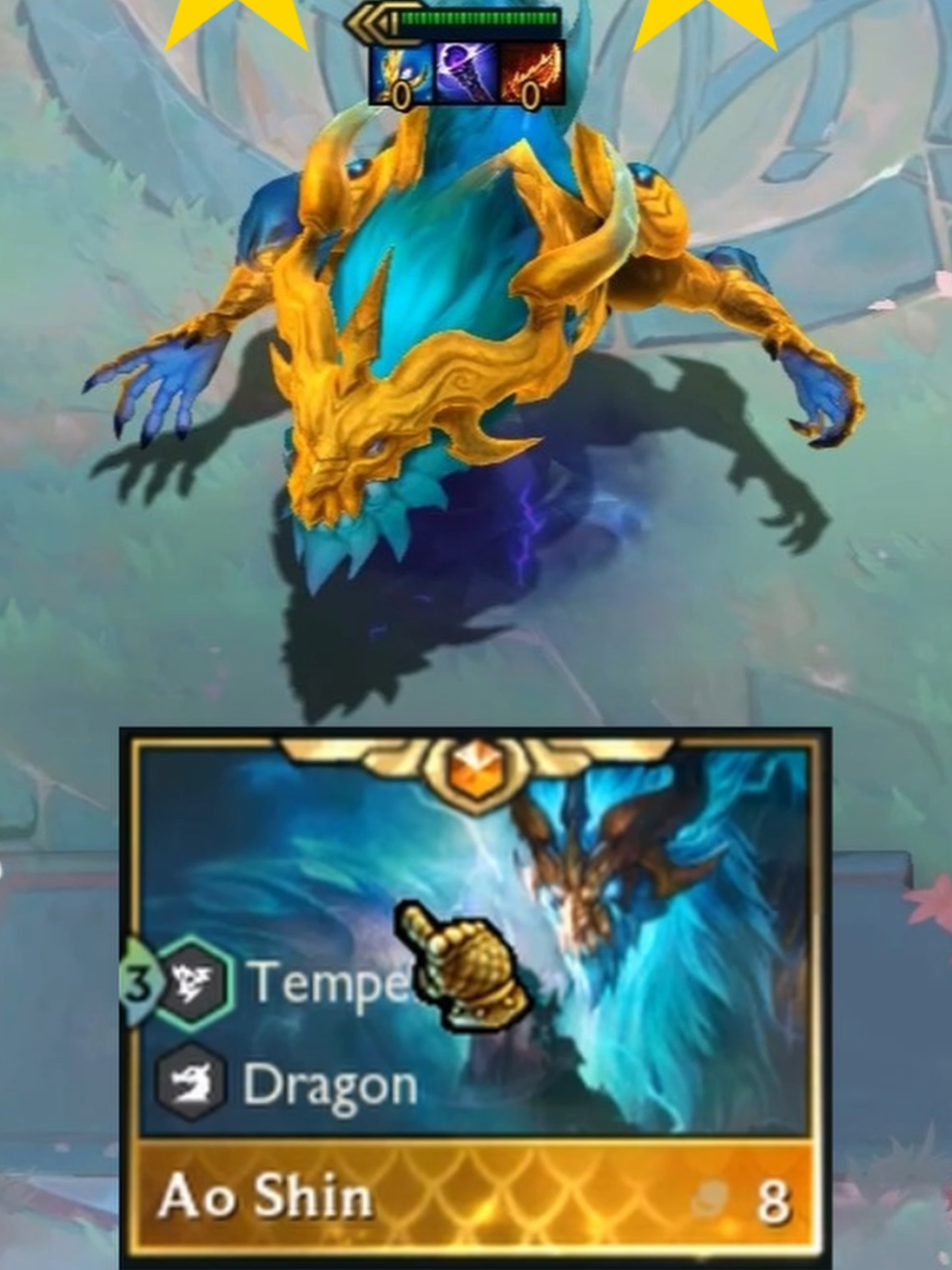 ⭐⭐⭐AO-SHIN WIPES THE WHOLE BOARD #tft #teamfighttactics #setrevival #set7.5 #riot #riotgames