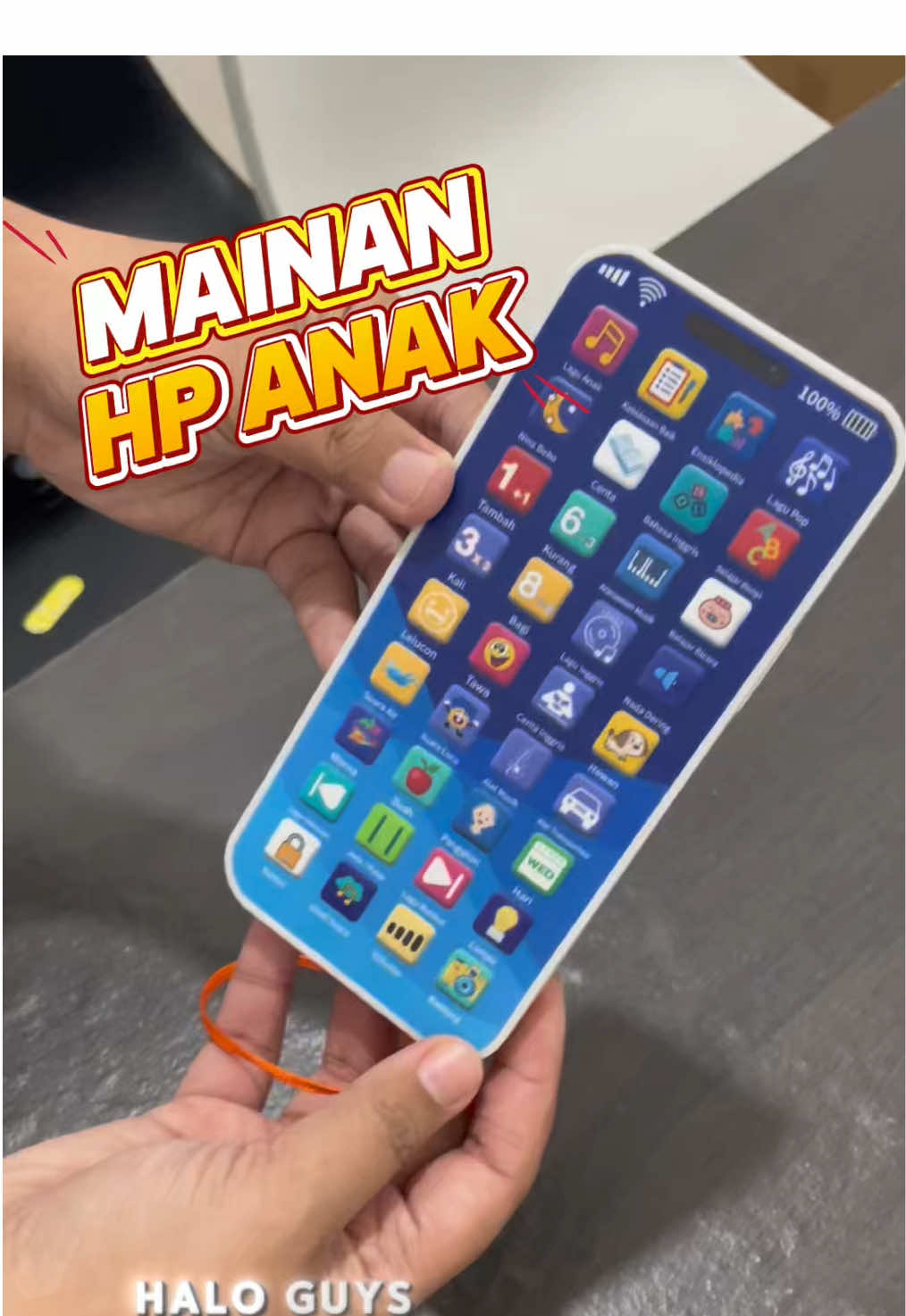 Main HP tapi versi anak-anak dulu nih 😝 Bunyinya lucu banget, bikin ngakak sendiri 😂 #mainananak #hpedukatif #mainanseru #mainanlucu #toyrecommendationsfor toddlers 